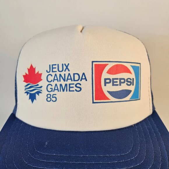Vintage Canada Games 1985 Pepsi Trucker Hat - Picture 2 of 8